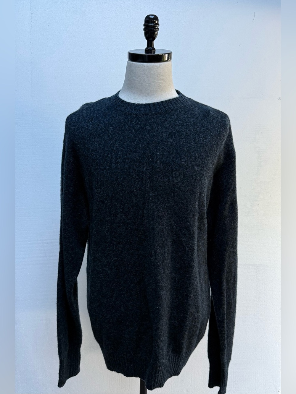 Pendleton Men’s XL Shetland Wool Sweater Crewneck Charcoal Heritage